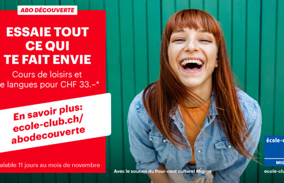 École-club Migros – Abonnement découverte